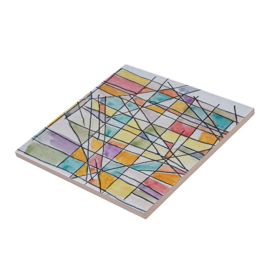 抽象芸術通りのオールドナイスシーン|ニース(フランス) タイル (側面)