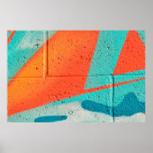 抽象芸術通りアート絵を描スプの背景 ポスター (正面)