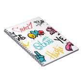 抽象芸術通りグラフィティレタリング要素とg ノートブック (右側)