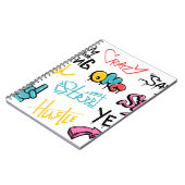 抽象芸術通りグラフィティレタリング要素とg ノートブック (左側)