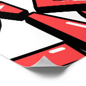 抽象芸術通りグラフィティレタリング要素とg ポスター (角)