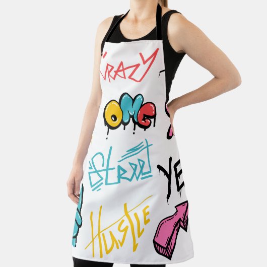 抽象芸術通りグラフィティレタリング要素g エプロン (インサイチュ)