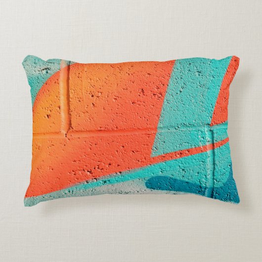 抽象芸術通りスプレ絵を描ーのテクスチャ背景 アクセントクッション (正面)