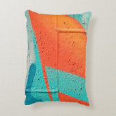 抽象芸術通りスプレ絵を描ーのテクスチャ背景 アクセントクッション (裏面(縦))