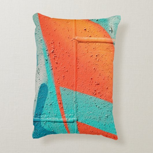 抽象芸術通りスプレ絵を描ーのテクスチャ背景 アクセントクッション (裏面(縦))