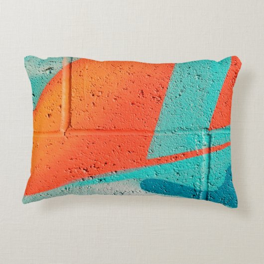 抽象芸術通りスプレ絵を描ーのテクスチャ背景 アクセントクッション (裏面)