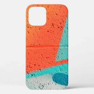 抽象芸術通りスプレ絵を描ーのテクスチャ背景 iPhone 12ケース