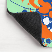 抽象芸術造幣局グリーンモダンアール絵を描スプラッシュ マウスパッド (コーナー)