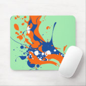 抽象芸術造幣局グリーンモダンアール絵を描スプラッシュ マウスパッド (マウス)