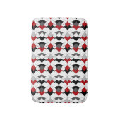 抽象芸術部族オーナメント。 バスマット (正面縦)