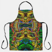 抽象芸術部族スタイルデザイン、彫刻 エプロン (正面)