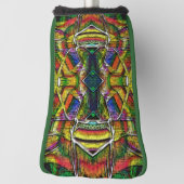 抽象芸術部族スタイルデザイン、彫刻 ゴルフヘッドカバー (回転90)