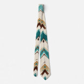 抽象芸術部族男子ネックタイ ネクタイ (裏面)