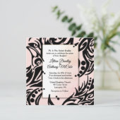 抽象芸術部族結婚式招待状 招待状 (スタンド正面)