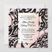 抽象芸術部族結婚式招待状 招待状 (正面)