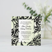 抽象芸術部族結婚式招待状 招待状 (スタンド正面)