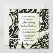 抽象芸術部族結婚式招待状 招待状 (正面)