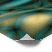 抽象芸術部模様 ポスター (角)