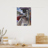 抽象芸術都市構造 ポスター (キッチン)