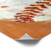 抽象芸術野球 ポスター (角)