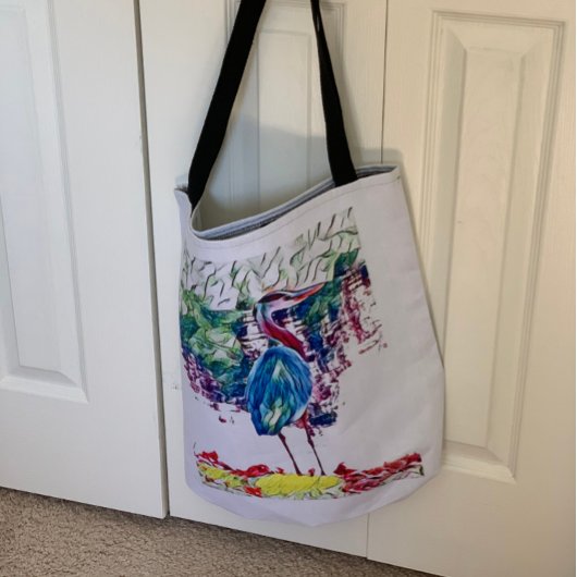 抽象芸術野生生物ビーチアートスーパーショッピング トートバッグ