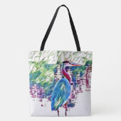 抽象芸術野生生物ビーチアートスーパーショッピング トートバッグ (正面)