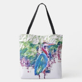 抽象芸術野生生物ビーチアートスーパーショッピング トートバッグ (裏面)