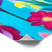 抽象芸術野草地 ポスター (角)