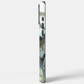 抽象芸術金ゴールドおよびグレー大理石の流体テクスチャ Case-Mate iPhoneケース (裏面 / 左)