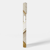 抽象芸術金ゴールドとベージュの幾何学的パターン Case-Mate iPhoneケース (裏面 / 右)