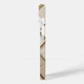 抽象芸術金ゴールドとベージュの幾何学的パターン Case-Mate iPhoneケース (裏面 / 左)