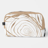 抽象芸術金ゴールドと白渦巻形の線 ドップキット (正面)