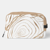 抽象芸術金ゴールドと白渦巻形の線 ドップキット (裏面)