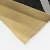 抽象芸術金ゴールドと黒い三角形のフリースブランケット フリースブランケット (角)