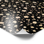 抽象芸術金ゴールドと黒い三角形の写真プリント フォトプリント            (角)