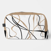 抽象芸術金ゴールドと黒線 ドップキット (正面)