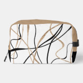 抽象芸術金ゴールドと黒線 ドップキット (裏面)