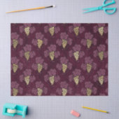 抽象芸術金ゴールドぶどう葉とワインデコpage 薄葉紙 (クラフト)