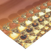 抽象芸術金ゴールドオレンジ色のグラデーション緩和曲線フラクタル テーブルクロス (アングル)