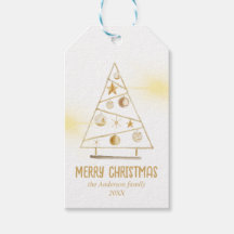 抽象芸術金ゴールドオーナメントツリーメリークリスマス