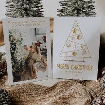 抽象芸術金ゴールドオーナメントツリー写真メリークリスマス