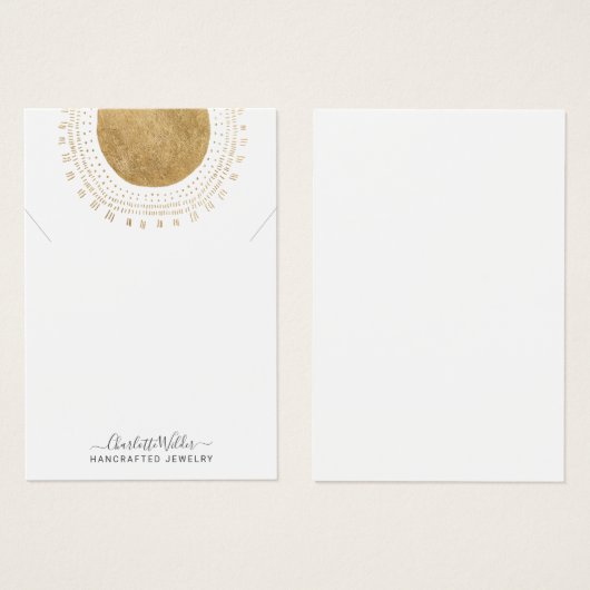 抽象芸術金ゴールドサン手作フェイクり箔製品 (正面&裏面)