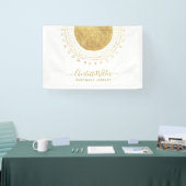 抽象芸術金ゴールドサークル手作りジュエリー事業 横断幕 (トレードショー)