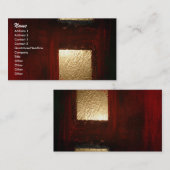 抽象芸術金ゴールドスクエアビジネスカード 名刺 (正面/裏面)