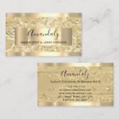 抽象芸術金ゴールドストロークフレームマーブルイベント美しい 名刺 (正面/裏面)