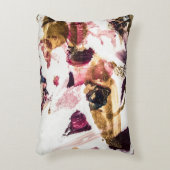 抽象芸術金ゴールドスパークルズクリエイティブアート アクセントクッション (正面(垂直))