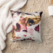 抽象芸術金ゴールドスパークルズクリエイティブアート クッション (ブランケット)