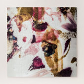 抽象芸術金ゴールドスパークルズクリエイティブアート ジグソーパズル (横)