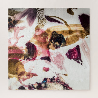 抽象芸術金ゴールドスパークルズクリエイティブアート ジグソーパズル