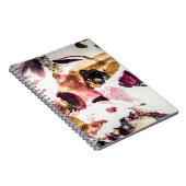 抽象芸術金ゴールドスパークルズクリエイティブアート ノートブック (右側)